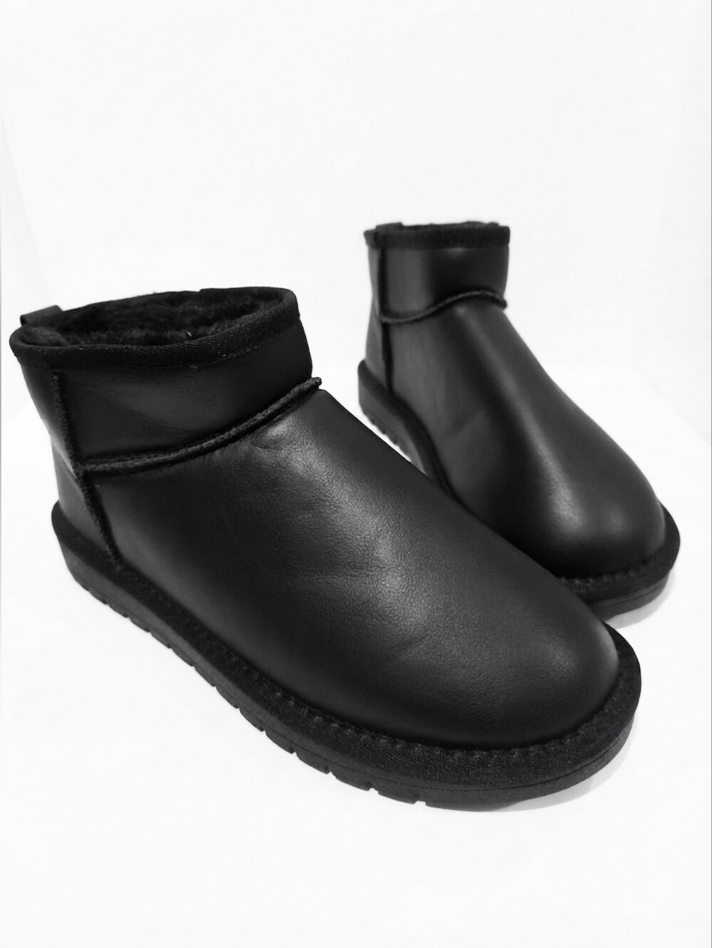 EVELLYHOOTD Unisex Snow Boots, Size EU 42 (approx. 9 US Men/10 US Women) - Black